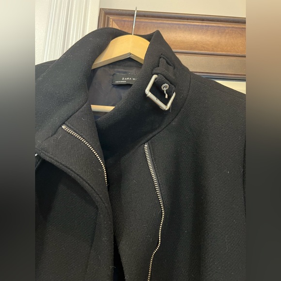 Zara Women Black Coat - Picture 3 of 4